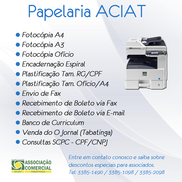 Serviços Papelaria Aciat